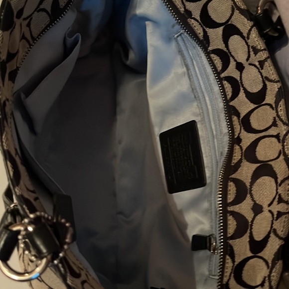 Black and silvery gray Coach ( authentic) tote - Picture 4 of 9